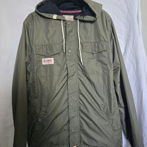 Altamont Military-Style Wind Breaker in Olive